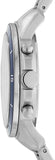 Fossil Grant Sport Chronograph Blue Dial Silver Steel Strap Watch for Men - FS5238 Authentic Buy Shop Now