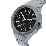 Guess Scope Black Dial Silver Steel Strap Watch for Men - GW0454G1 Authentic Buy Shop Now