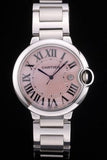 Cartier Ballon Bleu De Cartier Pink Dial Silver Steel Strap Watch for Women - W6920041 Authentic Buy Shop Now