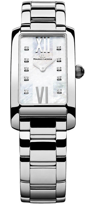 Maurice Lacroix Fiaba Mother of Pearl Dial Silver Steel Strap Watch for Women - FA2164-SS002-170 Authentic Buy Shop Now