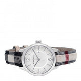 Burberry Classic Stone Silver Dial Horseberry Black Leather Strap Watch for Women - BU10103 Authentic Buy Shop Now