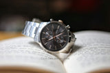Fossil Townsman Chronograph Grey Dial Silver Steel Strap Watch for Men - FS5407 Authentic Buy Shop Now
