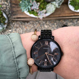 Fossil Jacqueline Black Dial Black Mesh Bracelet Watch for Women - ES3614 Authentic Buy Shop Now