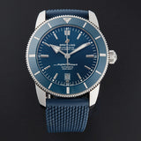 Breitling Superocean Heritage B20 Automatic 46 Blue Dial Blue Mesh Bracelet Watch for Men - AB2020161C1S1 Authentic Buy Shop Now