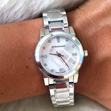 Burberry The City Silver Dial Silver Steel Strap Watch for Women - BU9213 Authentic Buy Shop Now