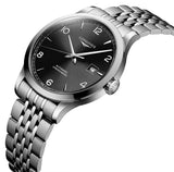 Longines Record Black Dial Automatic Stainless Steel 40mm Watch for Men - L2.821.4.56.6 Authentic Buy Shop Now