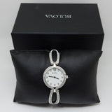 Bulova Crystal Collection Mother of Pearl Dial Silver Steel Strap Watch for Women - 96L223 Authentic Buy Shop Now