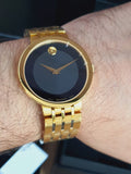 Movado Esperanza Museum 39mm Black Dial Stainless Steel Watch For Men - 0607059 Authentic Buy Shop Now