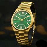 Citizen Tsuyosa Automatic Green Dial Gold Steel Strap Watch For Men - NJ0152-51X Authentic Buy Shop Now