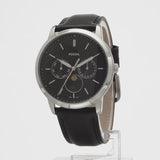 Fossil Neutra Minimalist Moonphase Black Dial Black Leather Strap Watch for Men - FS5904 Authentic Buy Shop Now