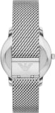Emporio Armani Minimalist Quartz Green Dial Silver Mesh Bracelet Watch For Men - AR11578 Authentic Buy Shop Now