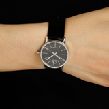 Calvin Klein Minimal Black Dial Black Leather Strap Watch for Women - K7622107 Authentic Buy Shop Now