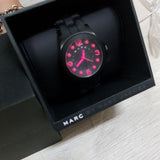 Marc Jacobs Pelly Black Dial Black Silicone Strap Watch for Women - MBM2517 Authentic Buy Shop Now
