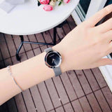 Calvin Klein Firm Black Dial Silver Mesh Bracelet Watch for Women - K3N23121 Authentic Buy Shop Now