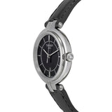 Tissot T Lady Flamingo Black Dial Black Leather Strap Watch For Women - T094.210.16.051.00 Authentic Buy Shop Now
