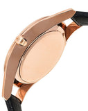 Emporio Armani Aurora Mother Of Pearl Black Dial Black Leather Strap Watch For Women - AR11056 Authentic Buy Shop Now