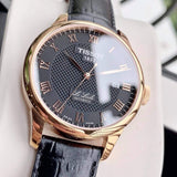 Tissot T Classic Le Locle Automatic Black Dial Black Leather Strap Watch For Men - T41.5.423.53 Authentic Buy Shop Now