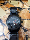 Burberry Sport Chronograph Black Dial Black Steel Strap Watch for Men - BU7703 Authentic Buy Shop Now