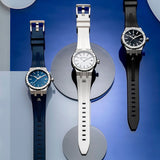 Maurice Lacroix Aikon Automatic Date Blue Dial Blue Silicone Strap Watch For Men - AI6008-SS000-430-4 Authentic Buy Shop Now