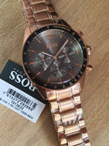 Hugo Boss Trophy Grey Dial Rose Gold Steel Strap Watch for Men - 1513632 Authentic Buy Shop Now