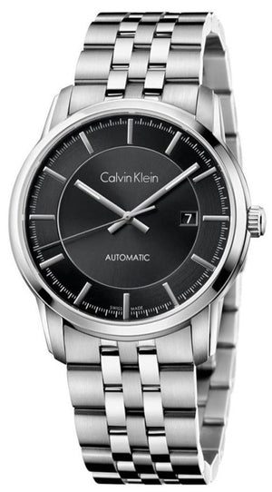 Calvin Klein Infinity Black Dial Silver Steel Strap Watch for Men - K5S34141 Authentic Buy Shop Now
