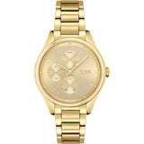 Hugo Boss Grand Course Gold Dial Gold Steel Strap Watch for Women - 1502584 Authentic Buy Shop Now