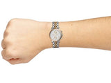 Fossil Boyfriend Chronograph White Dial Two Tone Steel Strap Watch for Women - ES3840 Authentic Buy Shop Now