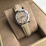 Burberry The City Beige Dial Beige Leather Strap Watch for Women - BU9207 Authentic Buy Shop Now
