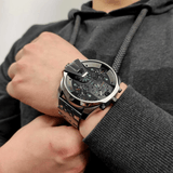 Diesel Uber Chief Black Dial Grey Stainless Steel Strap Watch For Men - DZ7372 Authentic Buy Shop Now