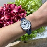 Tissot Bellissima Automatic Silver Dial Blue Leather Strap Watch For Women - T126.207.16.013.00 Authentic Buy Shop Now
