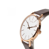 Calvin Klein Even Silver Dial Brown Leather Strap Watch for Men - K7B216G6 Authentic Buy Shop Now