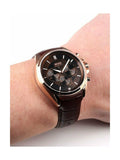 Hugo Boss Driver Chronograph Brown Dial Brown Leather Strap Watch For Men - HB1513093 Authentic Buy Shop Now