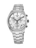 Tissot T Classic PR 100 Chronograph Silver Dial Silver Steel Strap Watch For Men - T101.417.11.031.00 Authentic Buy Shop Now