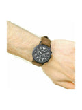 Emporio Armani Chronograph Black Dial Brown Leather Strap Watch For Men - AR11078 Authentic Buy Shop Now