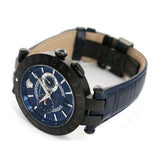 Versace V Race Chronograph Quartz Blue Dial Blue Leather Strap Watch For Men - VEBV00419 Authentic Buy Shop Now