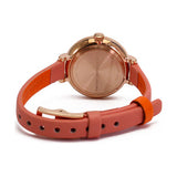Marc Jacobs Sally White Dial Orange Leather Strap Watch for Women - MBM1355 Authentic Buy Shop Now