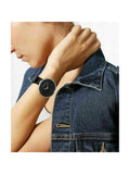 Calvin Klein Full Moon Black Dial Black Leather Strap Watch for Women - K8Y231C1 Authentic Buy Shop Now