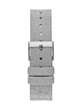 Guess Sparkle Butterfly White Dial Silver Leather Strap Watch For Women - GW0008L1 Authentic Buy Shop Now