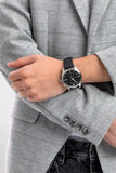 Emporio Armani Claudio Chronograph Black Dial Black Leather Strap Watch For Men - AR11542 Authentic Buy Shop Now