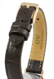 Daniel Wellington Classic Petite York Black Dial Brown Leather Strap Watch For Women - DW00100226 Authentic Buy Shop Now