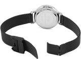 Daniel Wellington Petite Ashfield Black Dial Black Mesh Strap Watch For Women - DW00100246 Authentic Buy Shop Now