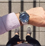 Fossil Townsman Automatic Skeleton Blue Dial Silver Steel Strap Watch for Men - ME3073 Authentic Buy Shop Now
