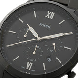 Fossil Neutra Chronograph Black Dial Black Steel Strap Watch for Men - FS5474 Authentic Buy Shop Now