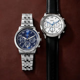 Fossil Neutra Chronograph Blue Dial Silver Steel Strap Watch for Men - FS6025 Authentic Buy Shop Now