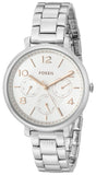 Fossil Jacqueline Multifunction White Dial Silver Steel Strap Watch for Women - ES3738 Authentic Buy Shop Now