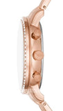 Fossil Neutra Chronograph Mother of Pearl Brown Dial Rose Gold Steel Strap Watch for Women - ES5218 Authentic Buy Shop Now