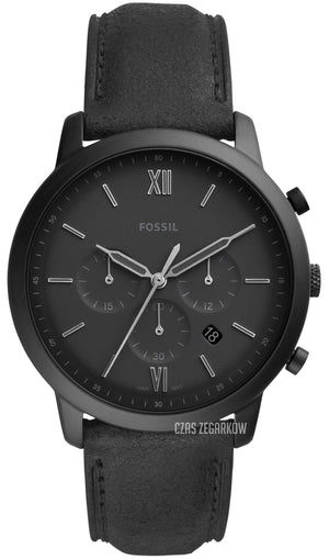 Fossil Neutra Chronograph Black Dial Black Leather Strap Watch for Men - FS5503 Authentic Buy Shop Now