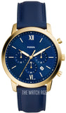 Fossil Neutra Chronograph Blue Dial Blue Leather Strap Watch for Men - FS5790 Authentic Buy Shop Now