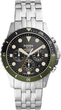 Fossil FB-01 Chronograph Black Dial Silver Steel Strap Watch for Men - FS5864 Authentic Buy Shop Now