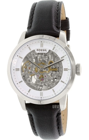 Fossil Townsman Automatic Skeleton White Dial Black Leather Strap Watch for Men - ME3085 Authentic Buy Shop Now